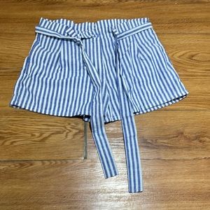 Striped Linen Shorts